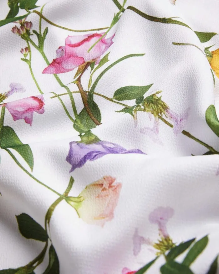 Cowl Neck Midi Slip Dress White Women Ted Baker Clothing