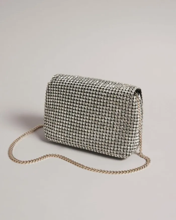 Crystal Mini Cross Body Bag Silver Women Ted Baker Bags