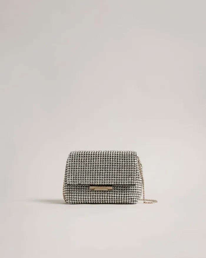 Crystal Mini Cross Body Bag Silver Women Ted Baker Bags Crystal Mini Cross Body Bag Silver Women Ted Baker Bags