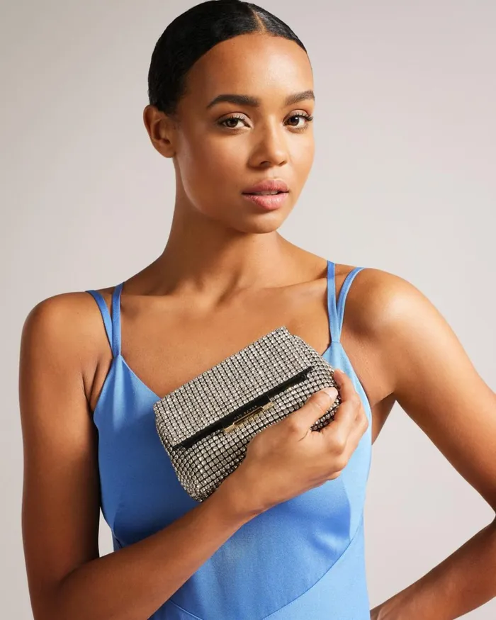 Crystal Mini Cross Body Bag Silver Women Ted Baker Bags Crystal Mini Cross Body Bag Silver Women Ted Baker Bags