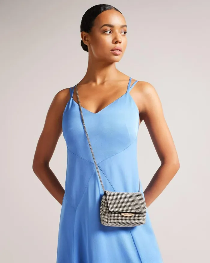 Crystal Mini Cross Body Bag Silver Women Ted Baker Bags Crystal Mini Cross Body Bag Silver Women Ted Baker Bags