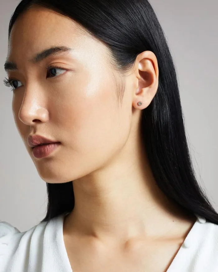 Crystal Nano Stud Earring Rosegold Color Women Ted Baker Jewelry