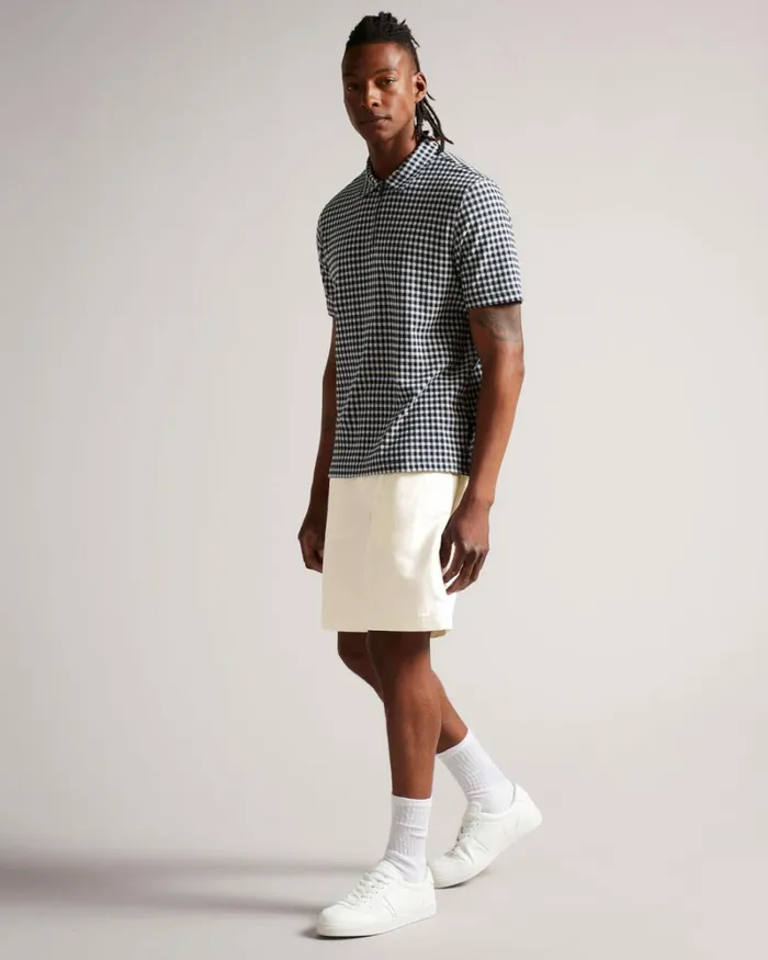 Denim Utility Shorts Ecru Men Ted Baker Shorts