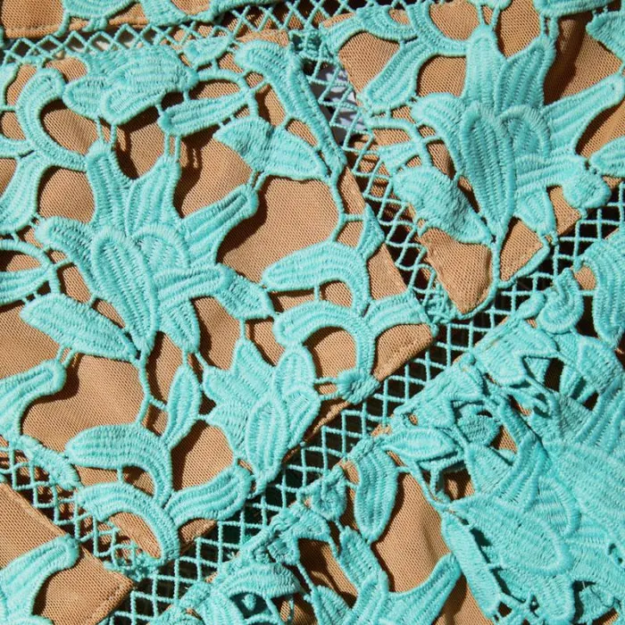 Dresses Woman SelfPortrait Aqua Azaelea Lace Midi Dress Dresses Woman SelfPortrait Aqua Azaelea Lace Midi Dress