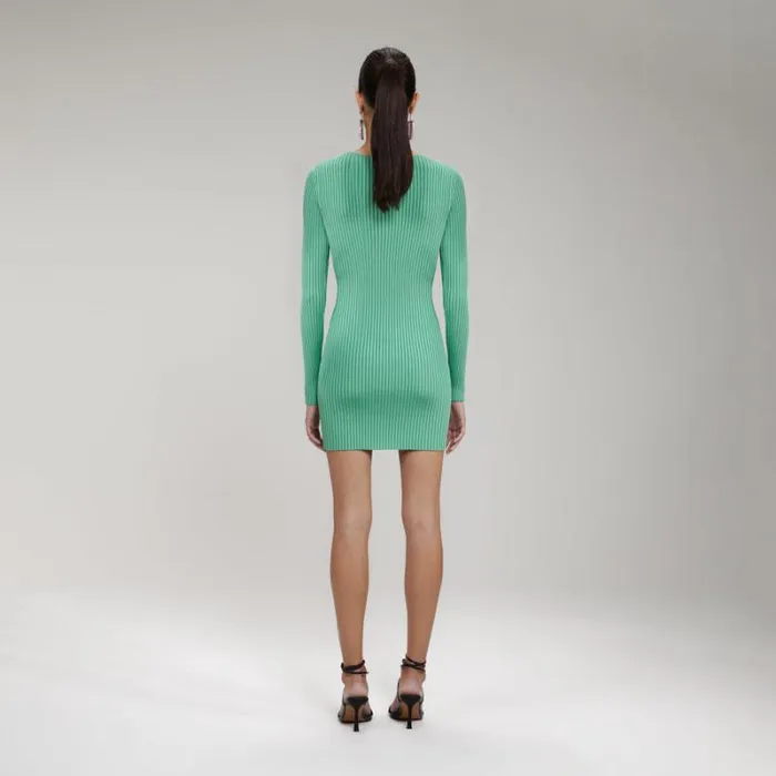 Dresses Woman SelfPortrait Aqua Crepe Mini Dress Dresses Woman SelfPortrait Aqua Crepe Mini Dress