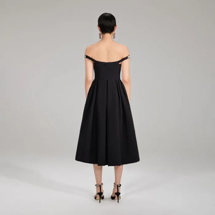 Dresses Woman SelfPortrait Bonded Crepe Bow Mini Dress Dresses Woman SelfPortrait Bonded Crepe Bow Mini Dress