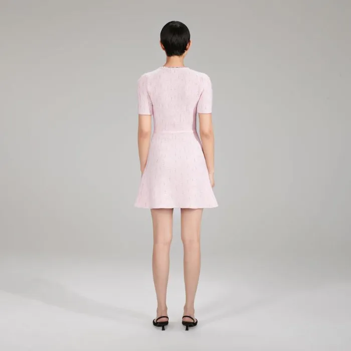 Dresses Woman SelfPortrait Cream Sequin Knitted V Neck Dress Dresses Woman SelfPortrait Cream Sequin Knitted V Neck Dress