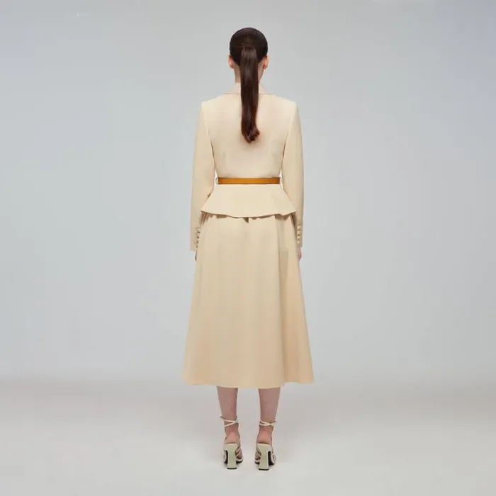 Dresses Woman SelfPortrait Crepe And Chiffon Midi Dress Dresses Woman SelfPortrait Crepe And Chiffon Midi Dress