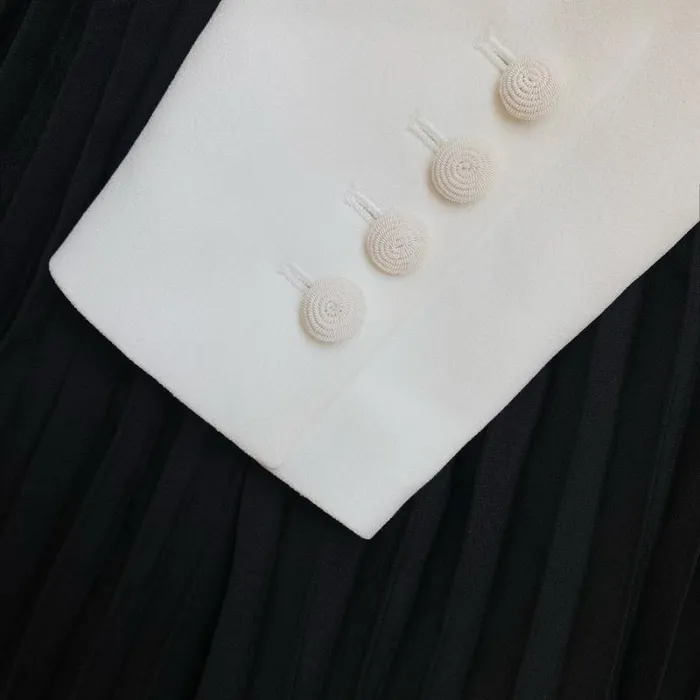 Dresses Woman SelfPortrait Crepe And Chiffon Midi Dress Dresses Woman SelfPortrait Crepe And Chiffon Midi Dress