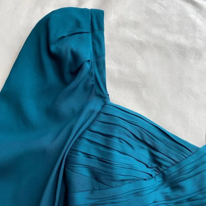 Dresses Woman SelfPortrait Deep Teal Iris Midi Dress Dresses Woman SelfPortrait Deep Teal Iris Midi Dress