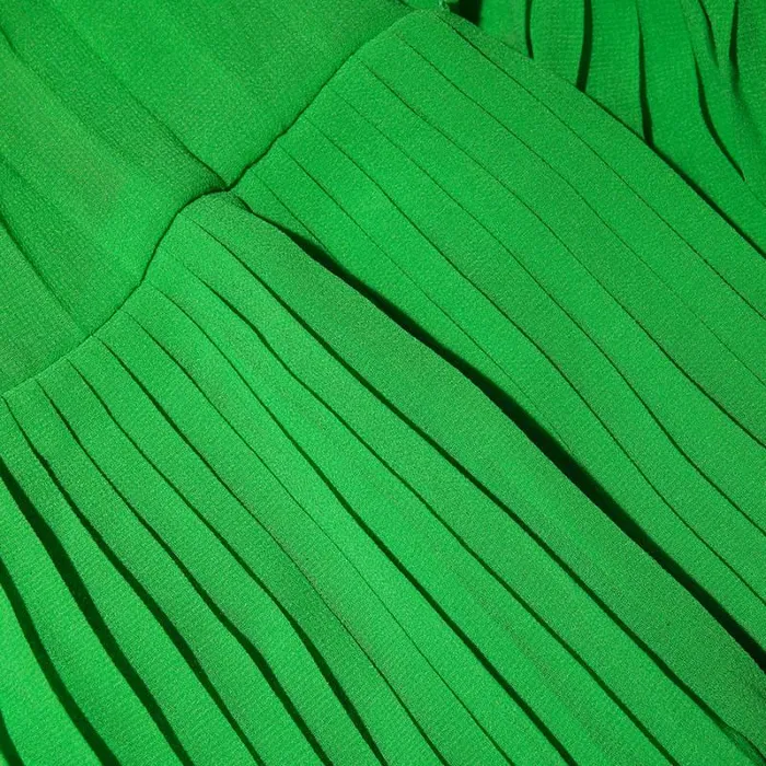 Dresses Woman SelfPortrait Green Chiffon Ruffle Midi Dress Dresses Woman SelfPortrait Green Chiffon Ruffle Midi Dress
