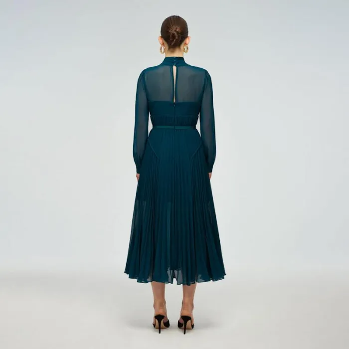Dresses Woman SelfPortrait Green Tiered Cord Lace Maxi Dress Dresses Woman SelfPortrait Green Tiered Cord Lace Maxi Dress