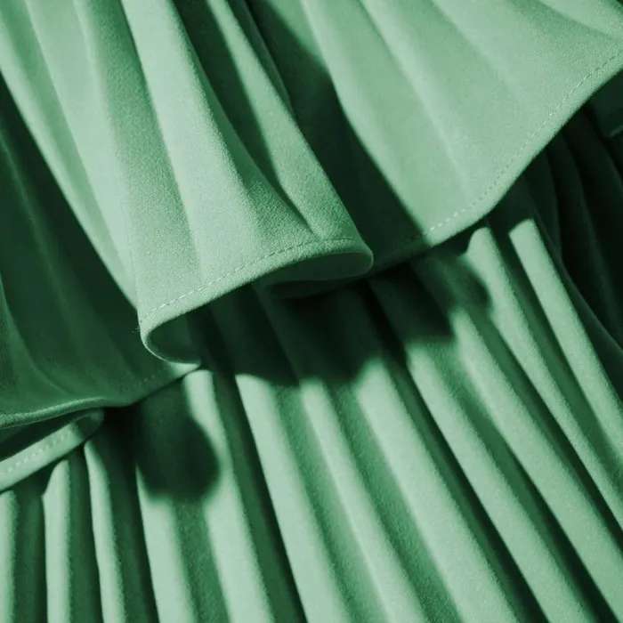 Dresses Woman SelfPortrait Green Tiered Cord Lace Maxi Dress Dresses Woman SelfPortrait Green Tiered Cord Lace Maxi Dress