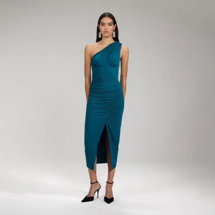 Dresses Woman SelfPortrait Ivory Stretch Crepe Midi Dress Dresses Woman SelfPortrait Ivory Stretch Crepe Midi Dress