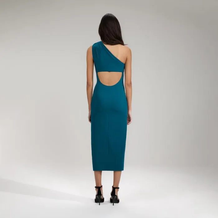 Dresses Woman SelfPortrait Ivory Stretch Crepe Midi Dress Dresses Woman SelfPortrait Ivory Stretch Crepe Midi Dress
