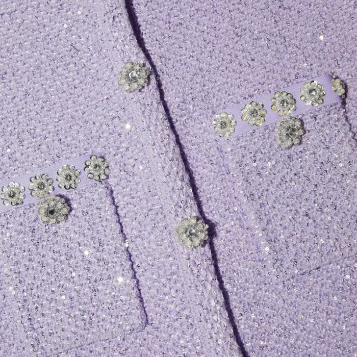 Dresses Woman SelfPortrait Lilac Sequin Knit Mini Dress Dresses Woman SelfPortrait Lilac Sequin Knit Mini Dress
