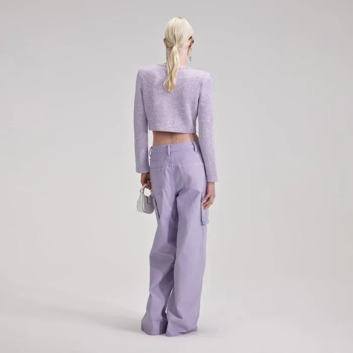 Dresses Woman SelfPortrait Lilac Sequin Knit Mini Dress Dresses Woman SelfPortrait Lilac Sequin Knit Mini Dress