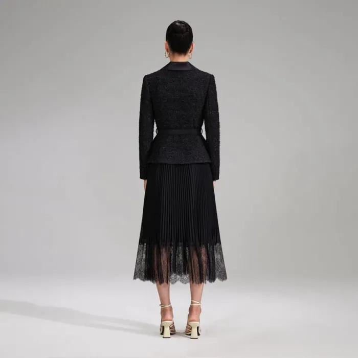 Dresses Woman SelfPortrait Metallic Boucl Tailored Midi Dress Dresses Woman SelfPortrait Metallic Boucl Tailored Midi Dress