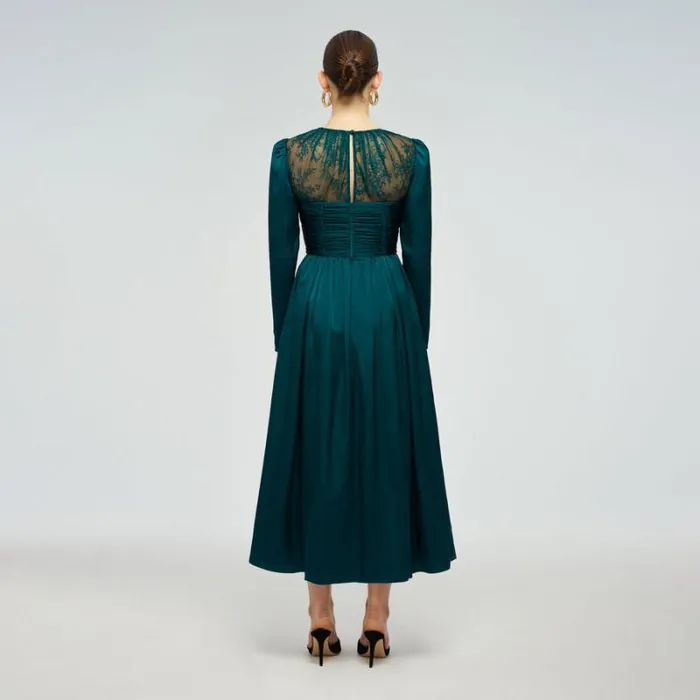 Dresses Woman SelfPortrait Midi Pleated Dress Dresses Woman SelfPortrait Midi Pleated Dress