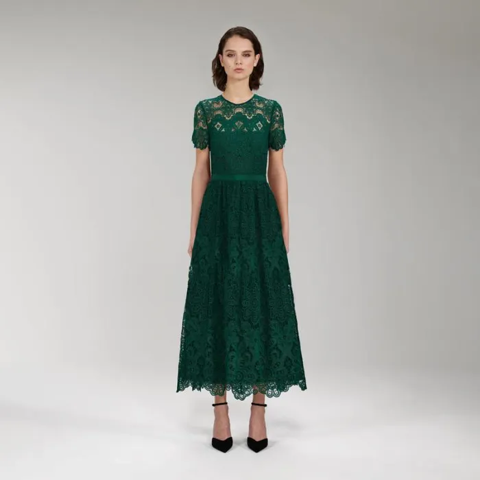 Dresses Woman SelfPortrait Midi Pleated Dress Dresses Woman SelfPortrait Midi Pleated Dress