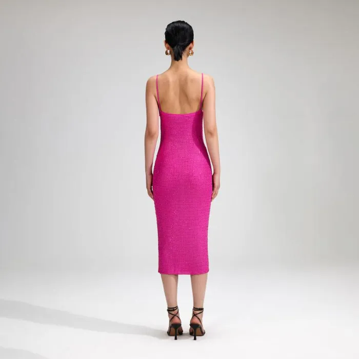 Dresses Woman SelfPortrait Ombre Mesh Midi Dress Dresses Woman SelfPortrait Ombre Mesh Midi Dress