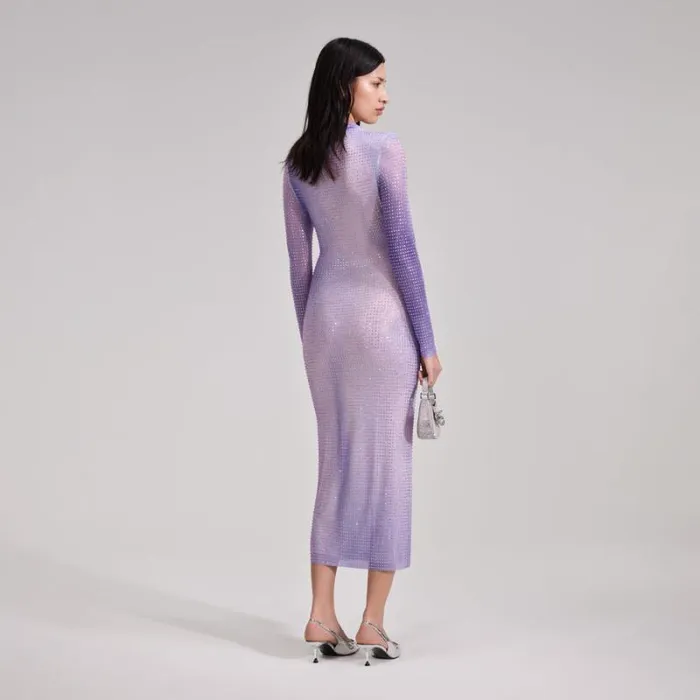 Dresses Woman SelfPortrait Pink Contour Flared Hem Maxi Dress Dresses Woman SelfPortrait Pink Contour Flared Hem Maxi Dress