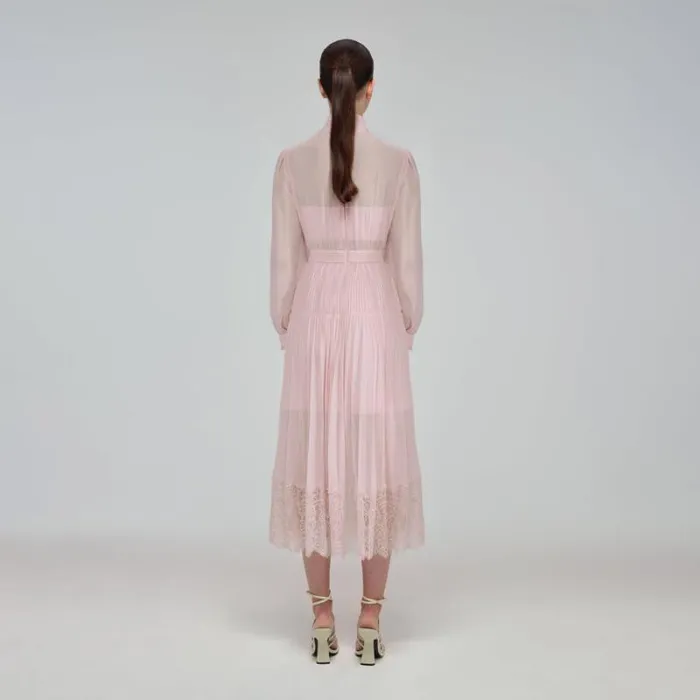 Dresses Woman SelfPortrait Pink Magnolia Lace Maxi Dress Dresses Woman SelfPortrait Pink Magnolia Lace Maxi Dress