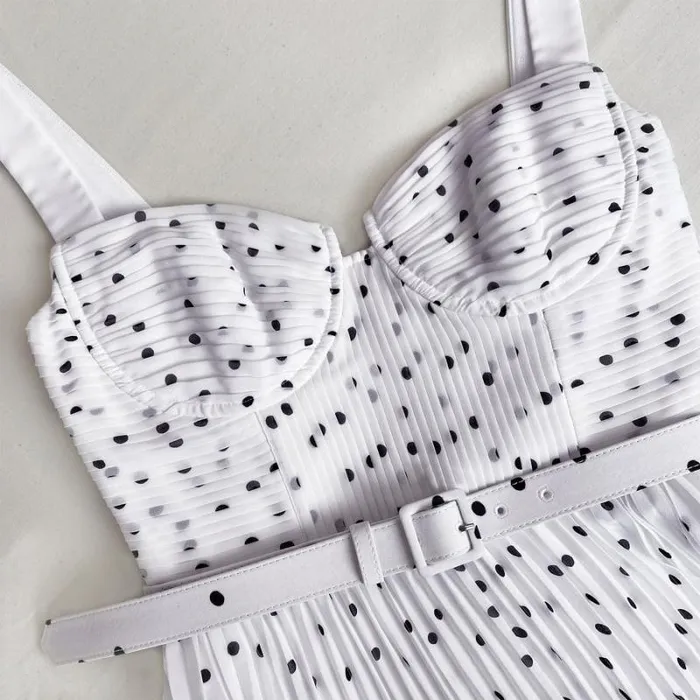 Dresses Woman SelfPortrait Polka Dot Chiffon Mini Dress Dresses Woman SelfPortrait Polka Dot Chiffon Mini Dress