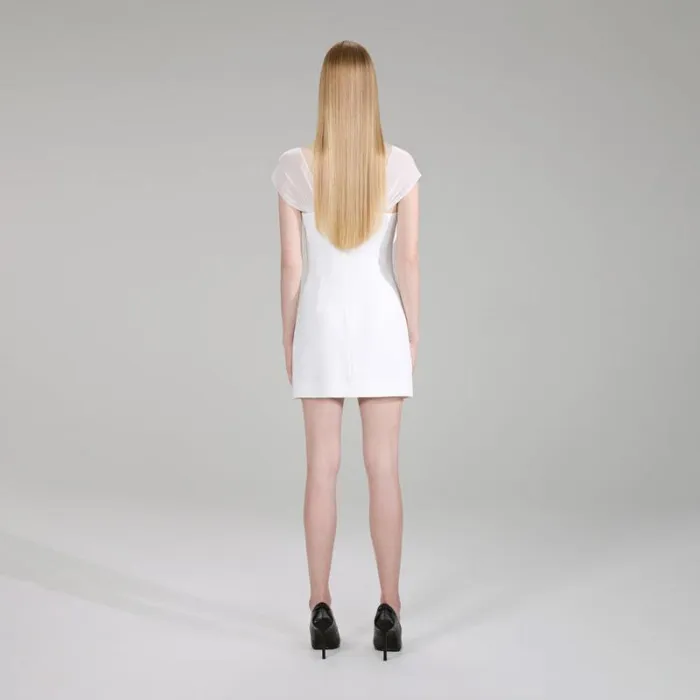 Dresses Woman SelfPortrait Red Crepe Bow Mini Dress Dresses Woman SelfPortrait Red Crepe Bow Mini Dress