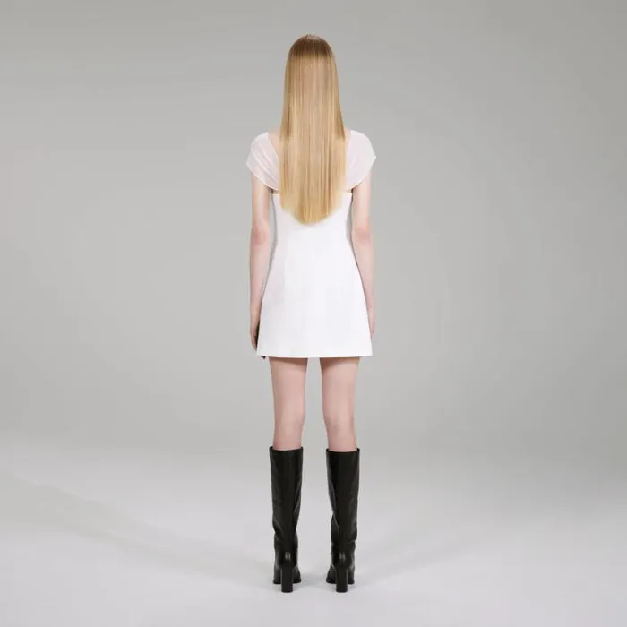 Dresses Woman SelfPortrait Red Crepe Bow Mini Dress Dresses Woman SelfPortrait Red Crepe Bow Mini Dress