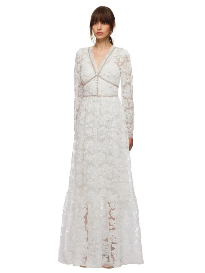 Dresses Woman SelfPortrait Ribbon Lace Maxi Dress Dresses Woman SelfPortrait Ribbon Lace Maxi Dress