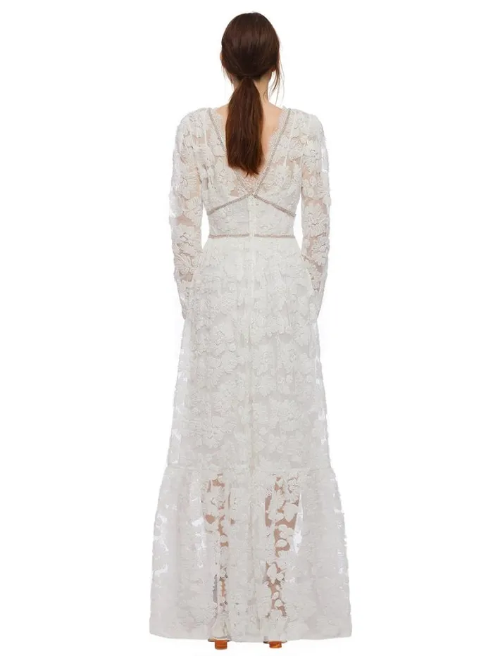 Dresses Woman SelfPortrait Ribbon Lace Midi Dress Dresses Woman SelfPortrait Ribbon Lace Midi Dress