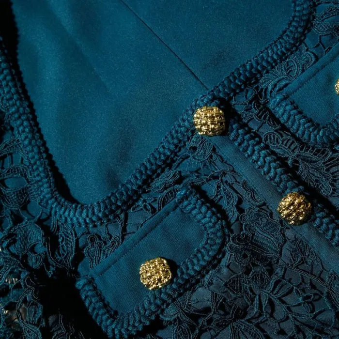 Dresses Woman SelfPortrait Teal Lace Bodice Mini Dress Dresses Woman SelfPortrait Teal Lace Bodice Mini Dress