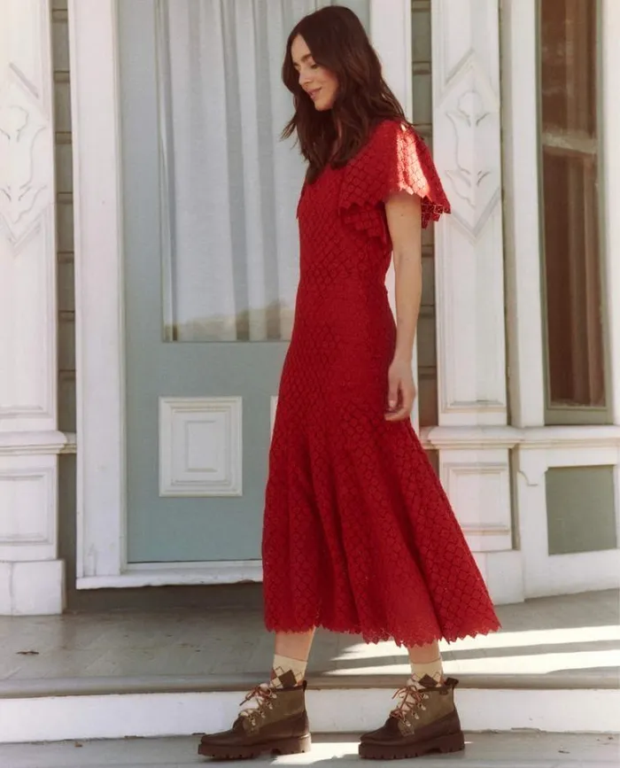 Dresses Women039s The Great The Harmony Dress Garnet