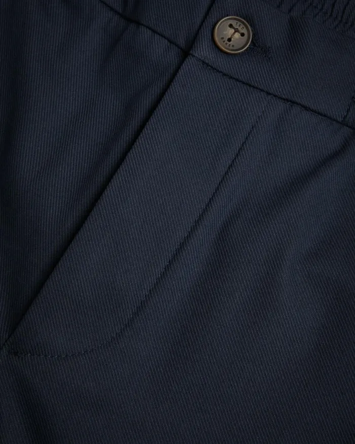 Elasticated Cotton Shorts Navy Men Ted Baker Clothing Elasticated Cotton Shorts Navy Men Ted Baker Clothing