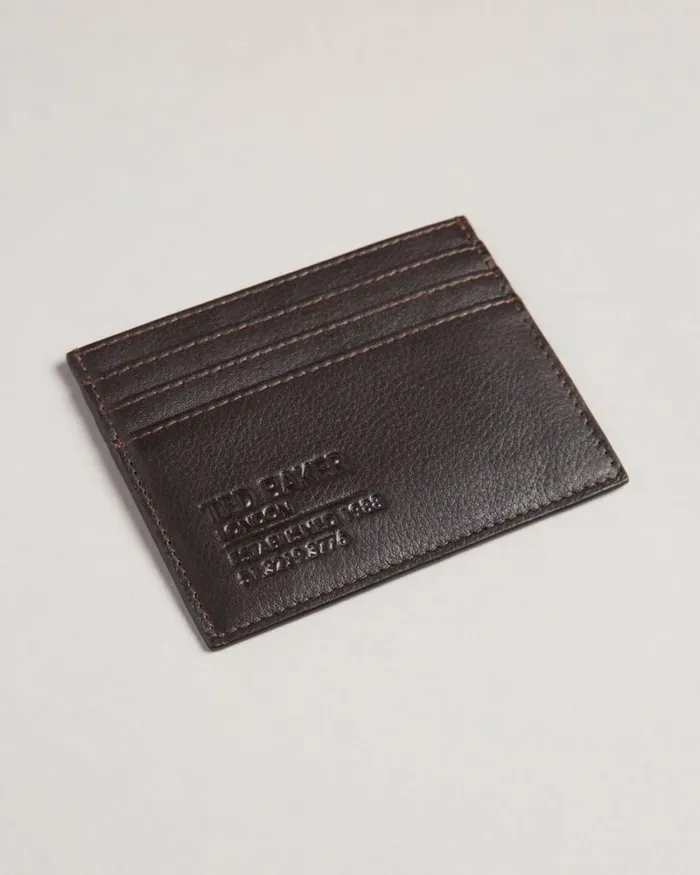 Embossed Branded Wallet Card Holder Gift Set BrownChocolate Men Ted Baker Wallets and Card Holders
