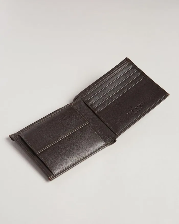 Embossed Branded Wallet Card Holder Gift Set BrownChocolate Men Ted Baker Wallets and Card Holders