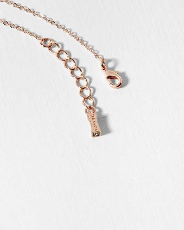 Enamel Button Necklace BabyPink Women Ted Baker Jewelry