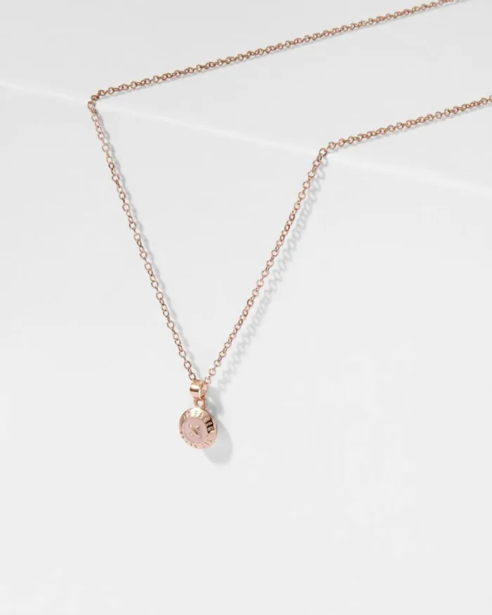 Enamel Button Necklace BabyPink Women Ted Baker Jewelry Enamel Button Necklace BabyPink Women Ted Baker Jewelry