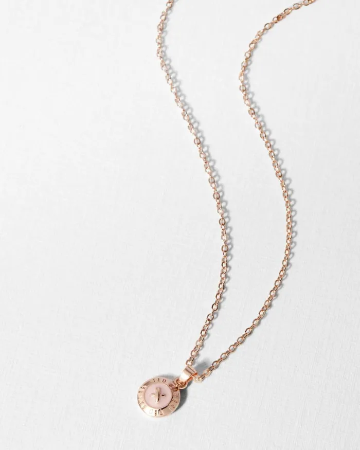 Enamel Button Necklace BabyPink Women Ted Baker Jewelry Enamel Button Necklace BabyPink Women Ted Baker Jewelry