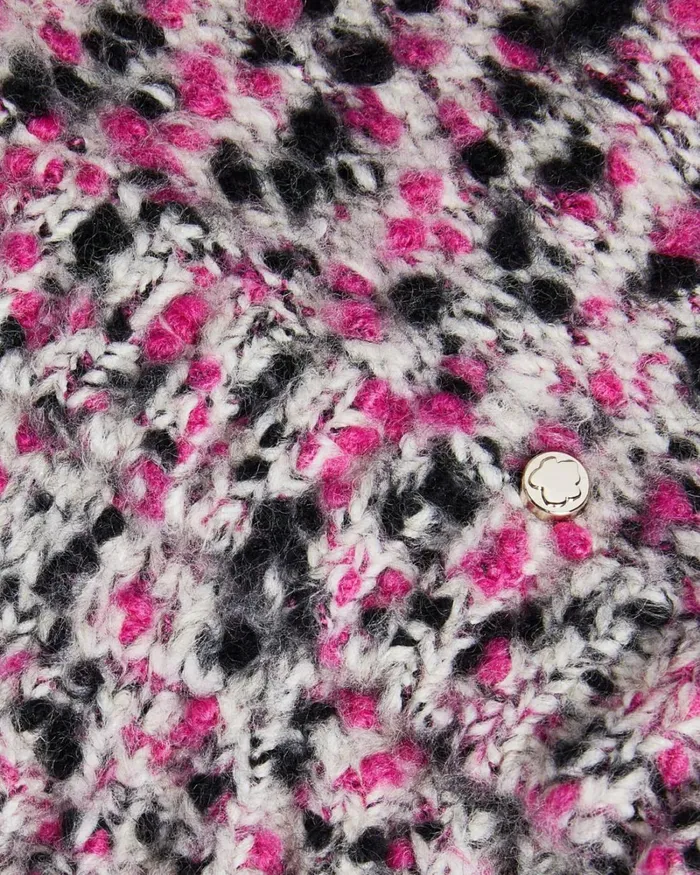 Engineered Cropped Jumper DeepPink Women Ted Baker Sweaters