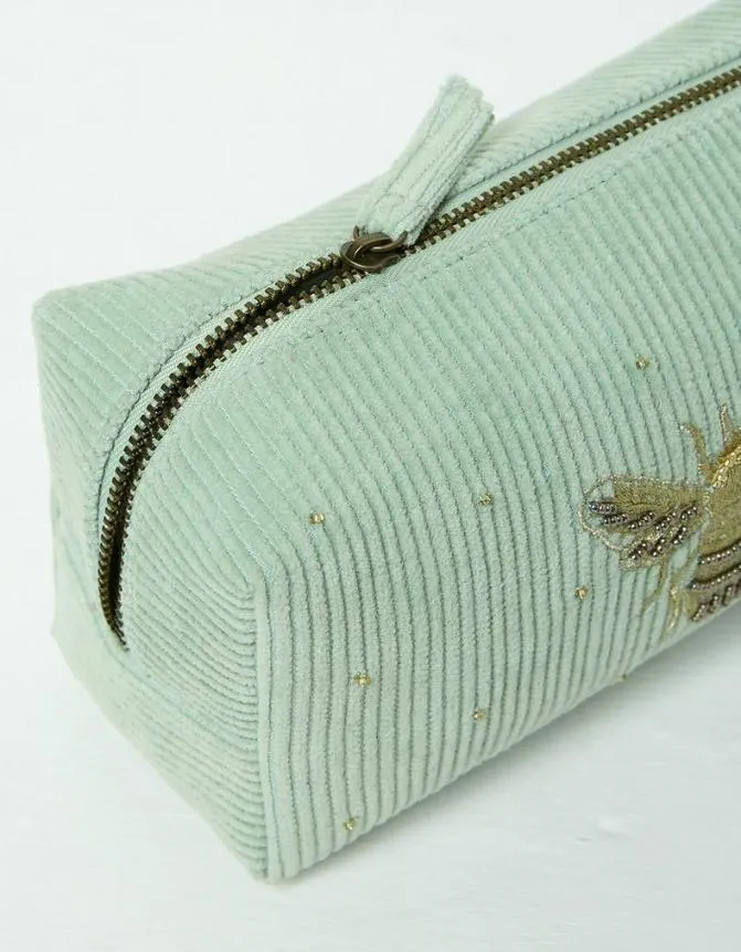 Fatface Bags and Purses Bee Cord Make Up Bag Light Green 8211 Women