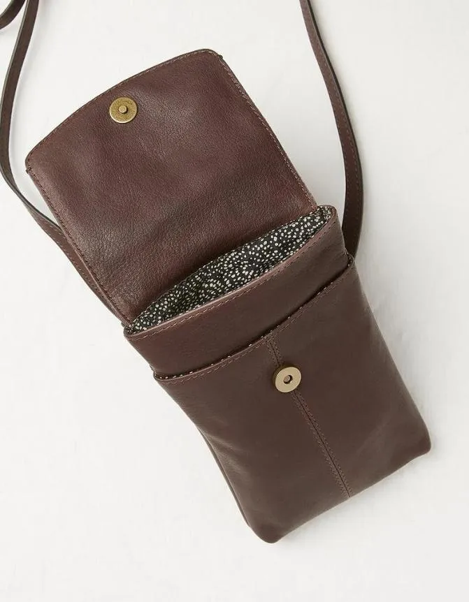 Fatface Bags and Purses Bronte Bee Phone Bag Chocolate Brown 8211 Women