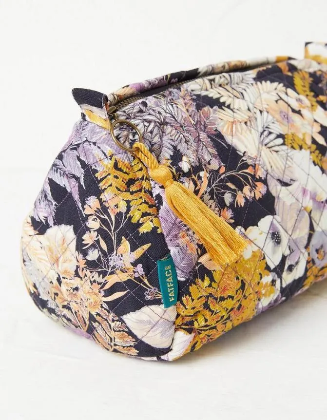 Fatface Bags and Purses Fern Floral Make Up Bag Black 8211 Women