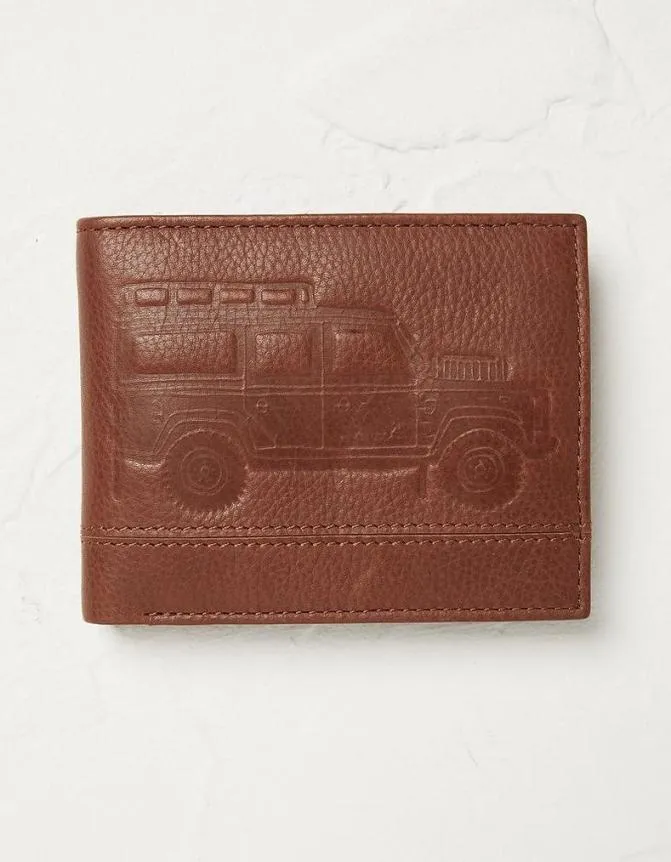 Fatface Bags and Wallets Land Rover Leather Wallet Choc Brown 8211 Men