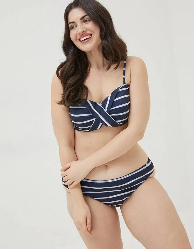 Fatface Beachwear and Swimwear Breton Bikini Bottoms Navy 8211 Women