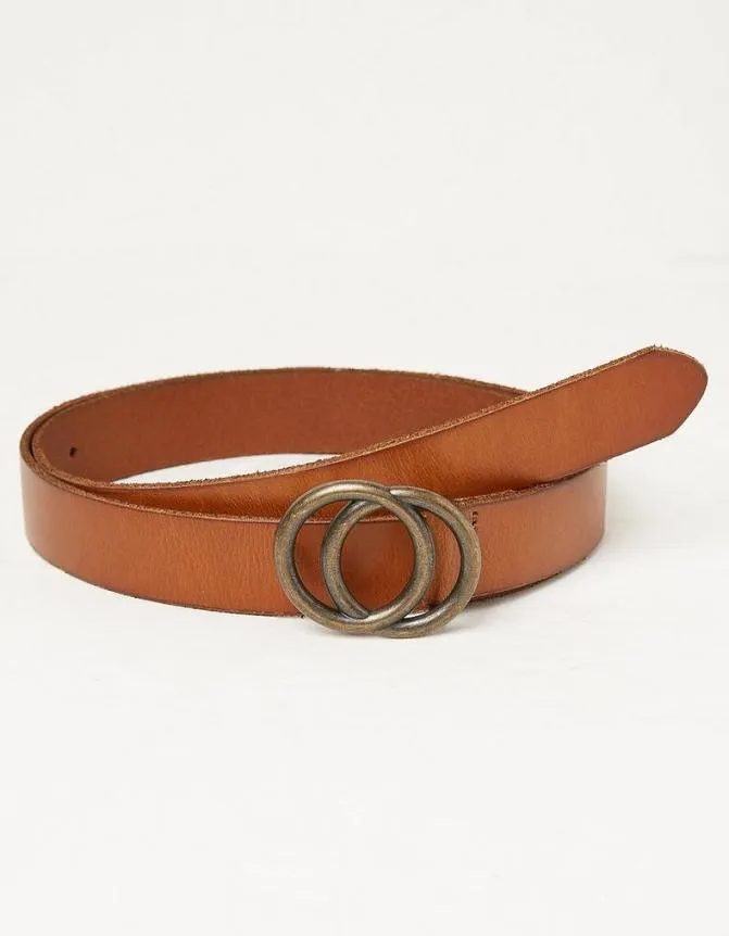 Fatface Belts Leather Circle Belt Tan 8211 Women