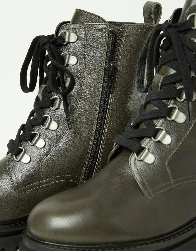 Fatface Boots Aureilia Ankle Hiker Boot Olive Green 8211 Women