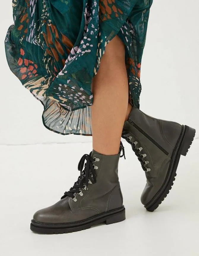 Fatface Boots Aureilia Ankle Hiker Boot Olive Green 8211 Women