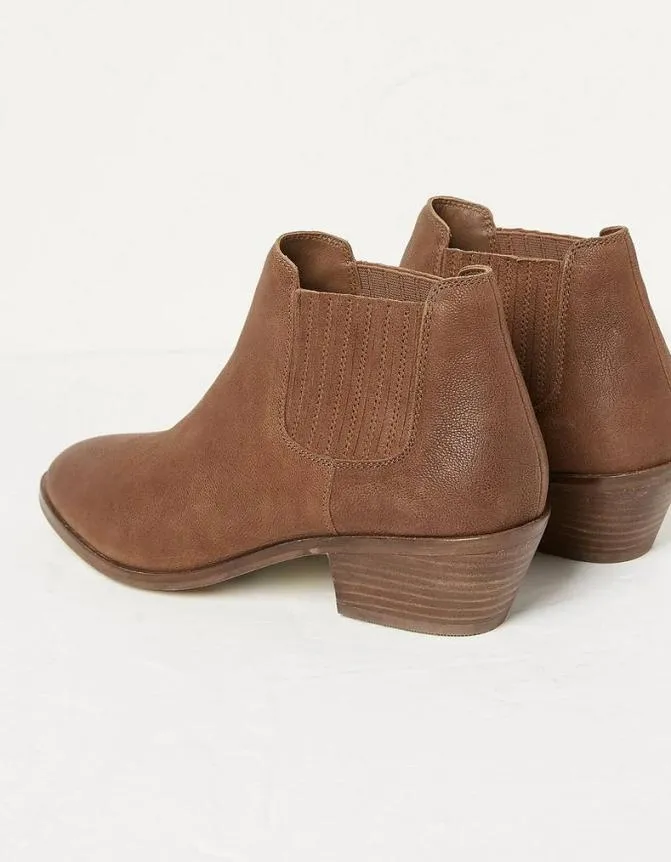 Fatface Boots Ava Western Ankle Boot Tan 8211 Women